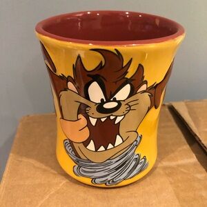 Warner Bros. Looney Tunes Taz Character Bright Yellow Mug